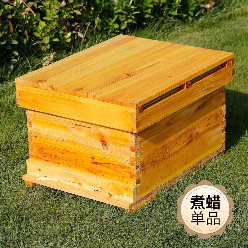 Beehive Frame Wax - 養蜂初心者向け完全養蜂キット 10枚巣枠 ワックスコーティング済み