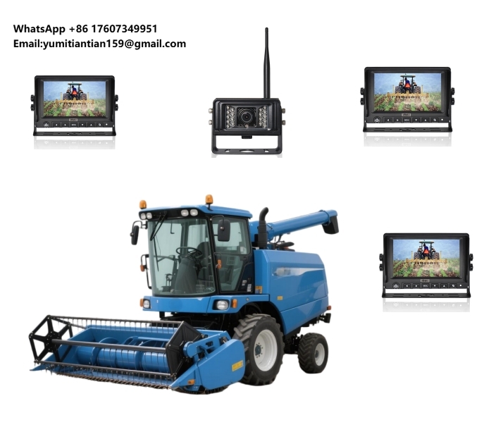 Farming Agriculture - 信頼性の高い無線農業機器観測カメラシステム 大規模農場向け車両後退支援