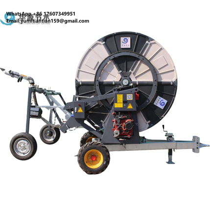 Farming Agriculture - IoTコアモーターとポンプを搭載した金属製農業用スプリンクラー灌漑システム、耐久性のあるホースリール付き