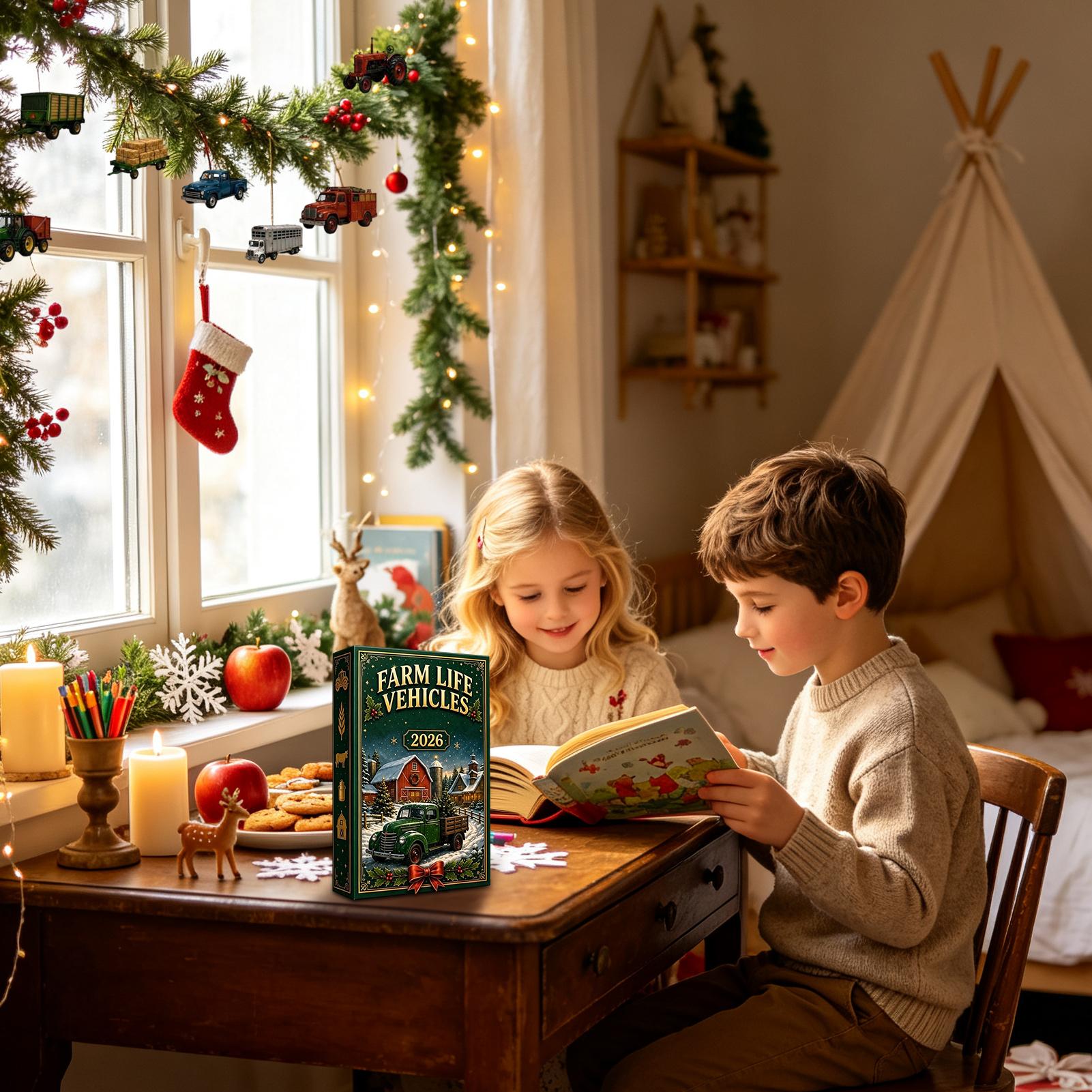 農場生活の乗り物カレンダー クリスマスアドベント 24日間  - Agriculture Farming For Kids のレビューと価格