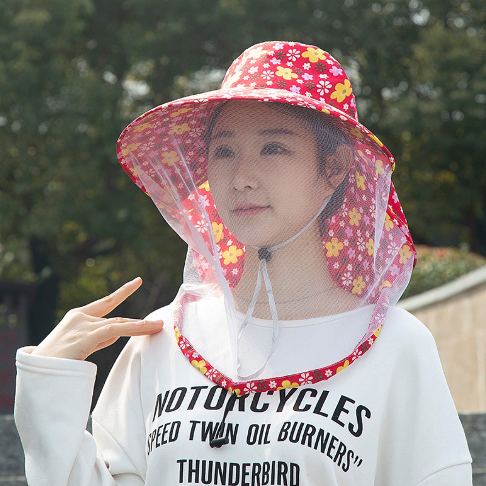 印刷用蜂蚊よけ帽子日焼け止めフェイスマスクメッシュ茶摘み帽子 - Agriculture Farming Hats のレビューと価格