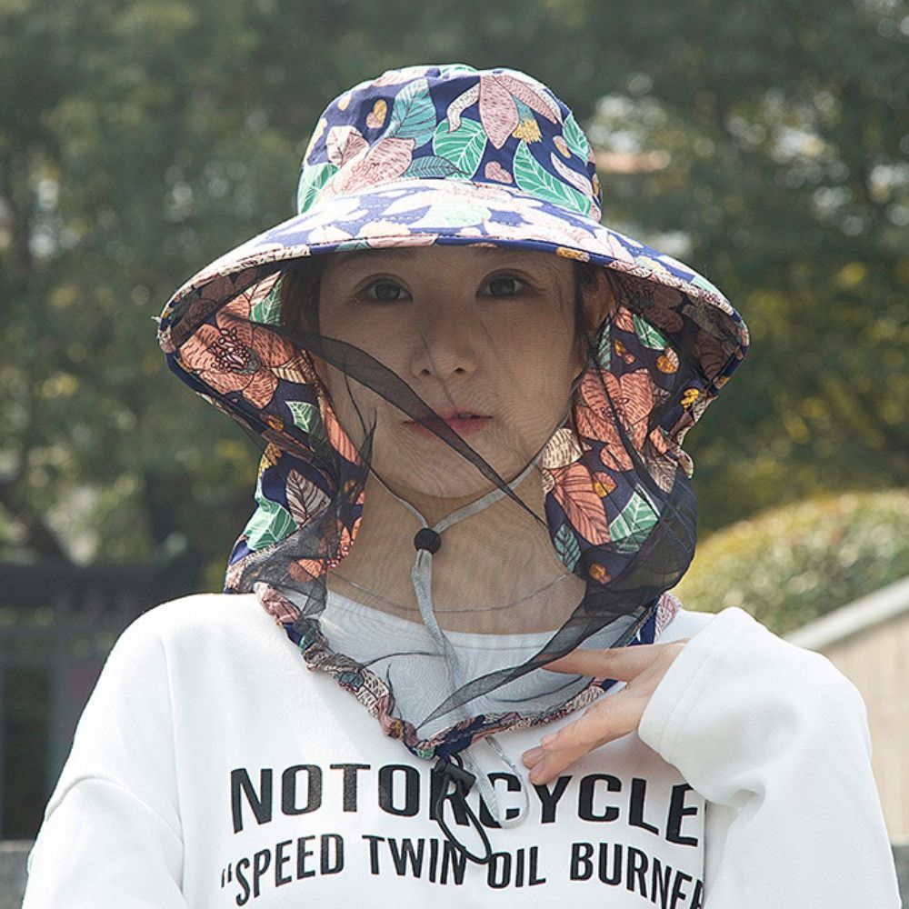 プリント入り蜂蚊防止帽子 UV保護 日焼け防止 メッシュ 茶 - Agriculture Farming Hats のレビューと価格