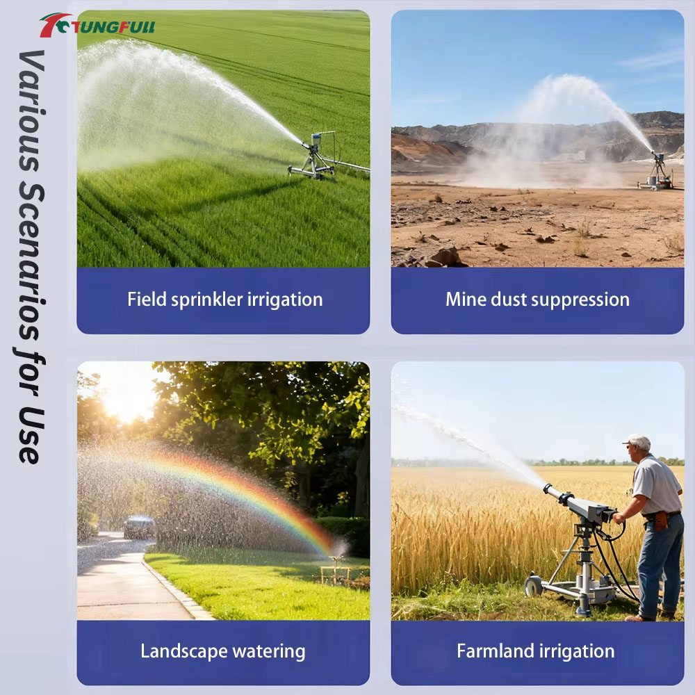 0-48 °   自動回転式タービン散水機、調整可能なスプレ - Farming Agriculture のレビューと価格