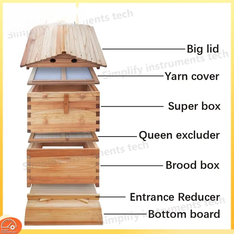 自動流蜜式巣枠養蜂器具 中国産モミ材 ワックス加工 18mm - Beehive Frame Wax のレビューと価格
