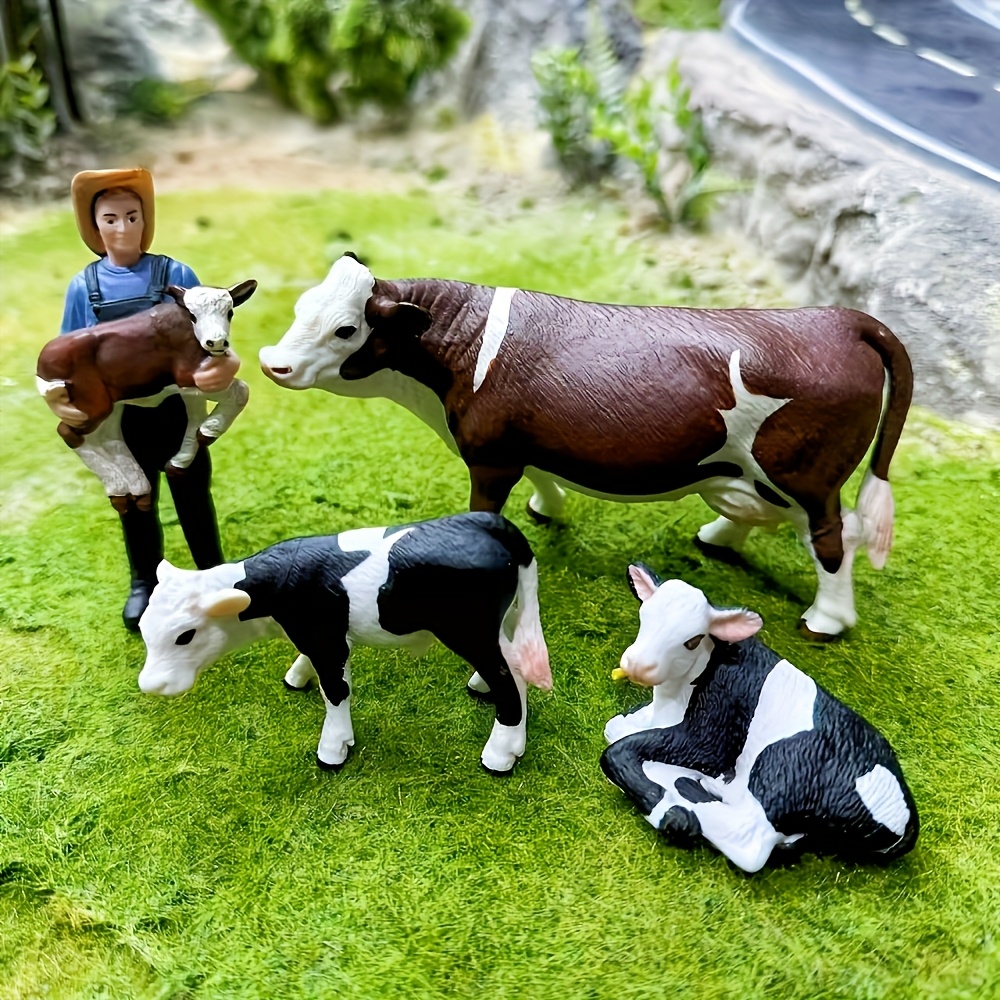 農場の農家と牛のモデル 4 個セット 農業をテーマにしたグッ - Agriculture Farming For Kids のレビューと価格