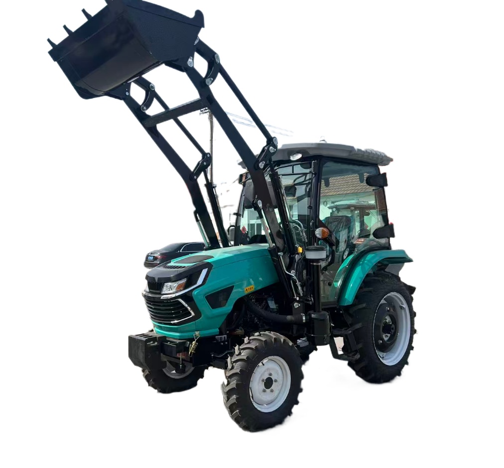 4WDファームトラクター、フロントローダーパレットフォーク付 - Agriculture Farming Working のレビューと価格